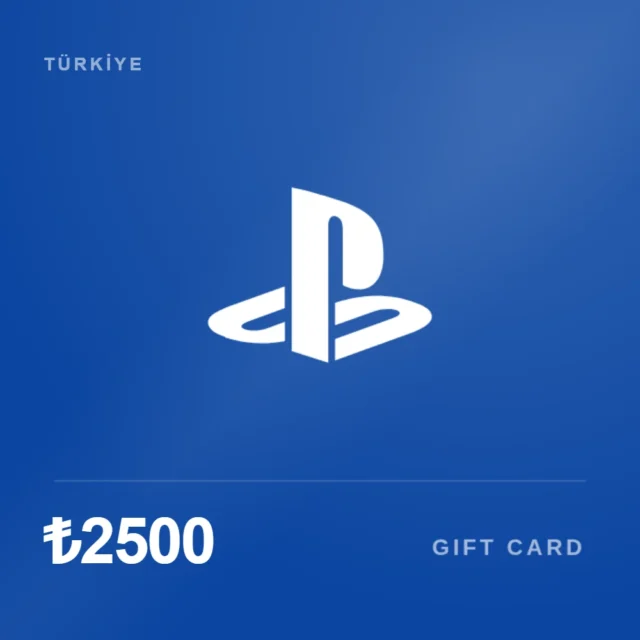 گیفت کارت 2500 لیر پلی استیشن ترکیه