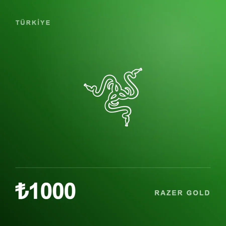 گیفت کارت 1000 لیر ریزر گلد ترکیه