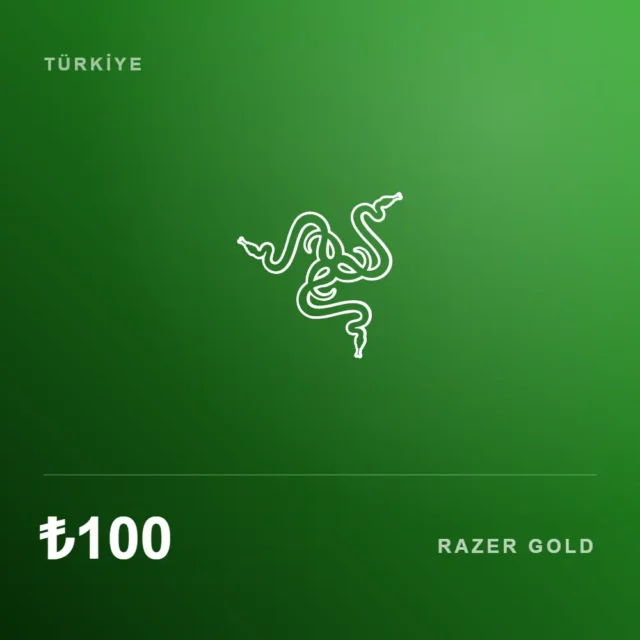 گیفت کارت 100 لیر ریزر گلد ترکیه