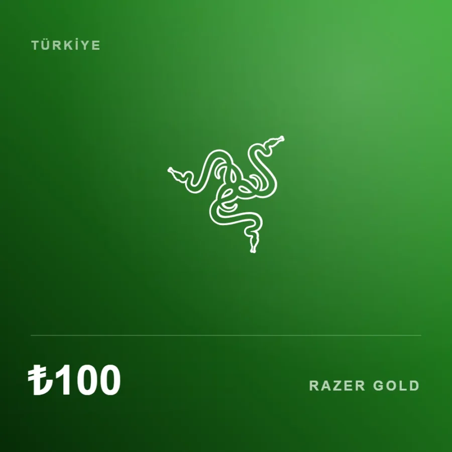 گیفت کارت 100 لیر ریزر گلد ترکیه