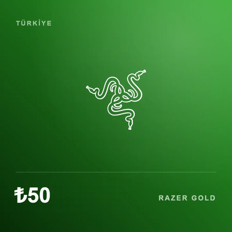 گیفت کارت 50 لیر ریزر گلد ترکیه