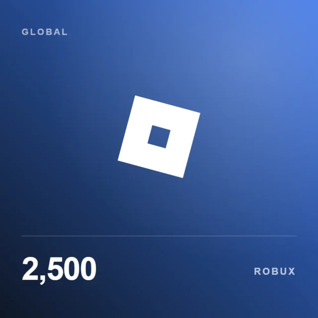 گیفت کارت 2500 روباکس روبلاکس