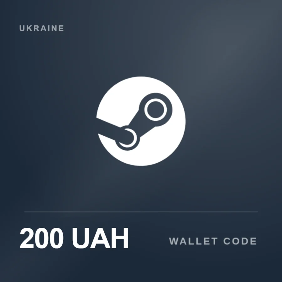 گیفت کارت 200 گریونا استیم اوکراین